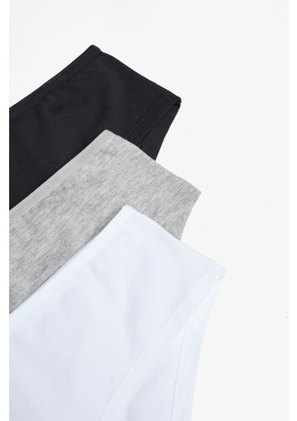 Fresh 3lü Pamuklu Çok Renkli Hipster Külot