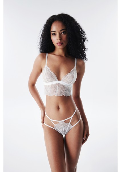 Hera Triangle Üçgen Beyaz Sütyen - Privee Koleksiyonu