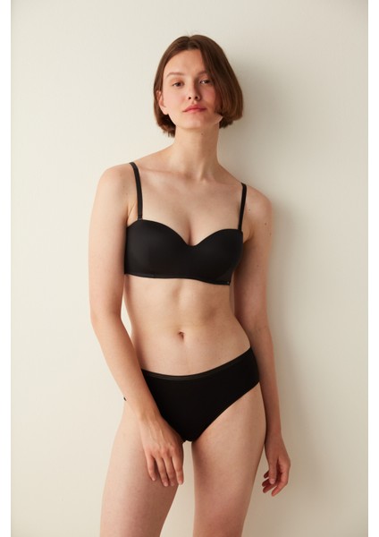 Easy Pamuklu Trim Siyah Hipster Külot