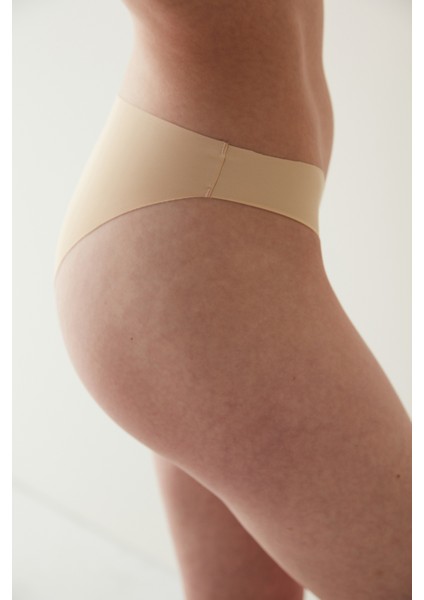 #İzbırakmaz Smooth Ten Rengi Slip Külot