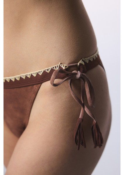 Açık Kahverengi Emery Bikini Altı