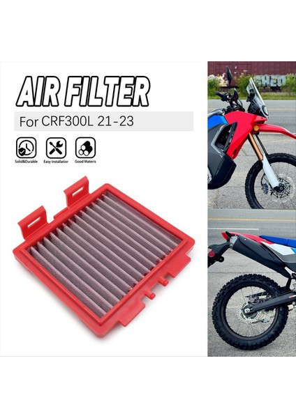 Motosiklet Hava Filtresi Temizleyici Hava Filtresi Elemanı Honda CRF300L 2021-2023 (Yurt Dışından) indirimleri