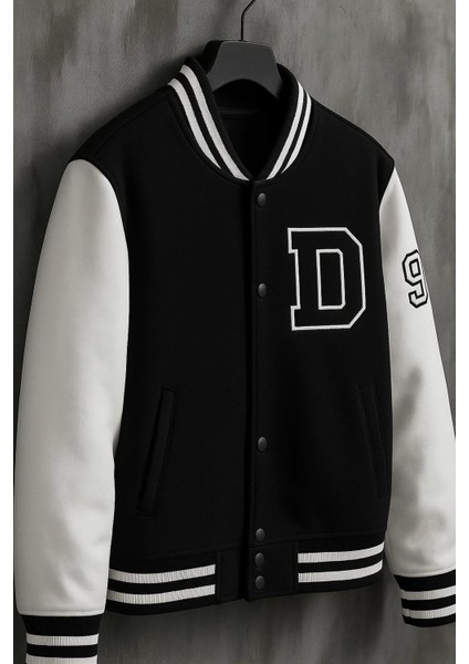 Erkek Premium Oversize Siyah Kot Kolej Mont fırsatları