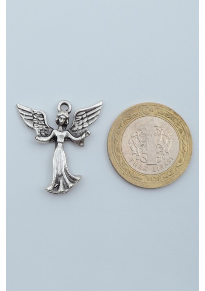 Minimal Kanatlı Melek Gümüş Kaplama Deri İp Kolye fırsatları