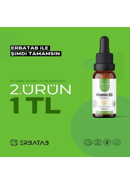 Vitamin D3 Kids 20 ml 400 IU Damla