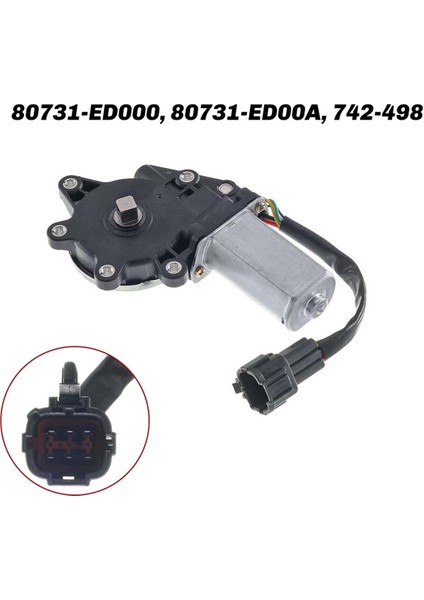 Nissan Versa 2007-2012 Için 6 Pinli Ön Sol Elektrikli Cam Kaldırma Motoru 80731-ED000, 80731-ED00A, 742-498 (Yurt Dışından) modelleri
