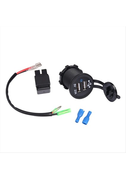 Motosiklet Çift USB Şarj Soketi Dönüştürücü Adaptör Soketi Kawasaki Için 650 1000X300X650 Ninja 400 650 (Yurt Dışından)
