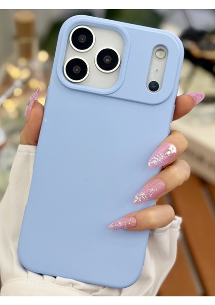 Iphone 17 Promax Uyumlu Içi Kadife Leke Tutmaz Sıvı Silikon Lansman Kılıf