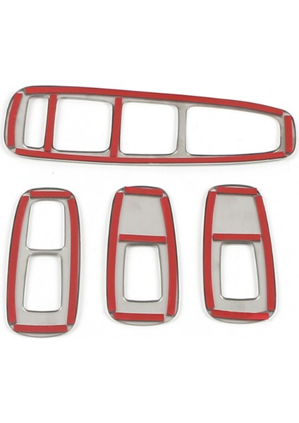 Hyundai Sonata 2020-2023 Lhd Için Araç Camı Kaldırma Düğmesi Paneli Kapağı Kol Dayama Paneli Paslanmaz Çelik Trim Çıkartması (Yurt Dışından) fiyatları