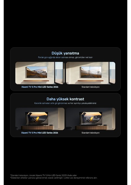 S Pro Mini LED 75 2026 - 4K Ultra HD Google Smart Uydu Alıcılı MiniLED TV indirimleri