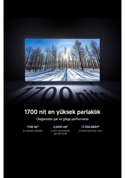 S Pro Mini LED 75 2026 - 4K Ultra HD Google Smart Uydu Alıcılı MiniLED TV