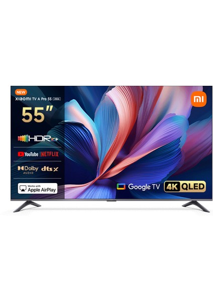 A Pro 55 2026 - 4K Ultra HD Google Smart Uydu Alıcılı QLED TV