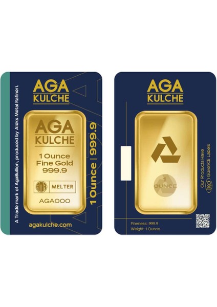 31.10 gr 1 Ons 24 Ayar 999.9 Külçe Altın modelleri