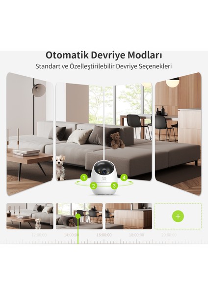 D210 2MP 1080P | Akıllı İç Mekan Wifi IP Güvenlik Kamerası | 360° Hareket Takibi | Renkli Gece Görüşü | Otomatik Takip Özelliği | Bebek ve Ev İç Mekan Kamerası | Beans View by Ezviz