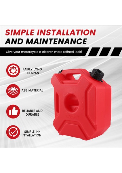 1 Takım 5l Yakıt Tankları Plastik Benzin Kutular Araç Tutucu Motosiklet Jerrycan Benzin Bidonu Yağ Kabı Yakıt Teneke Kutu (Yurt Dışından) fırsatları