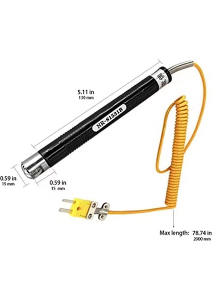 K Tipi Sensör Sıcaklık Probu Yüksek Sıcaklık Termokupl -50 Ila 500 ℃ Termokupl Yüksek Sıcaklık Probu (Yurt Dışından) modelleri
