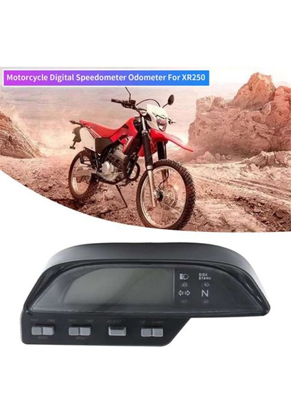 Honda XR250 Için 1 Adet Siyah Motosiklet Dijital Hız Göstergesi (Yurt Dışından)