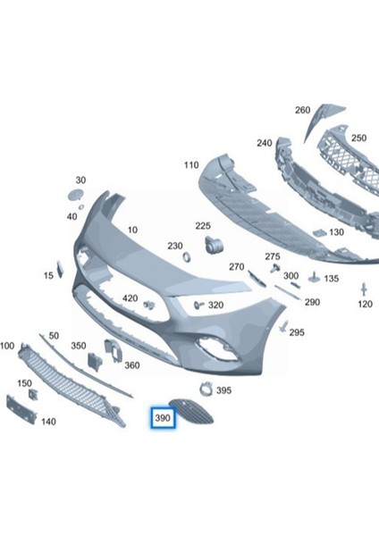Araba Ön Tampon Sis Lambası Kapağı Çerçeve Trim A1778853100 Mercedes Için Benz A Sınıfı W177 2018-2021 Sol (Yurt Dışından) modelleri