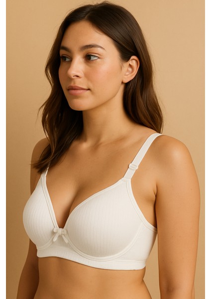 Infaity 103 Beyaz C Cup Balenli Dolgusuz Kadın Sütyen modelleri