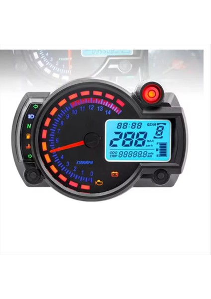 Motosiklet Modifikasyon Aksesuarları Motosiklet Evrensel Enstrüman Su Geçirmez LCD Dijital Kilometre Sayacı Kilometre 1 Takım (Yurt Dışından) modelleri