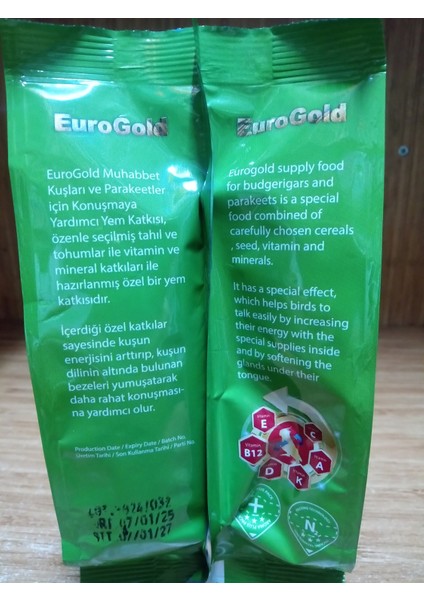 Yavru Muhabbet Kuşu Yemi 400 Gram 2 ADET+150 GRAM EUROGOLD KONUŞTURUCU YEM KATKISI+1 PAKET(3 ADET)POLO BALLI YUMURTALI MUHABBET KUŞU KRAKER fırsatları
