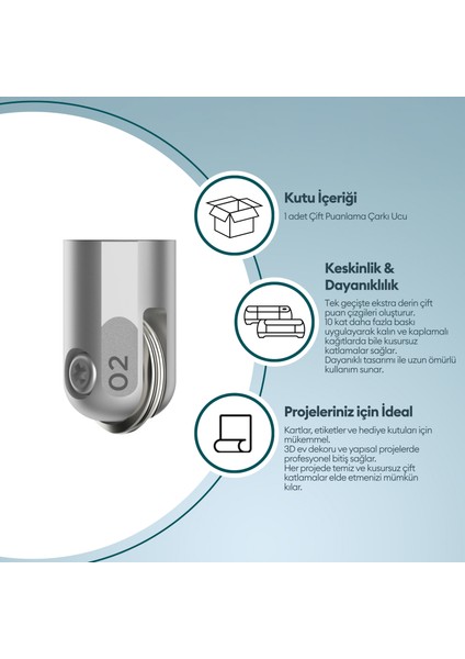 Crıcut 2007448 Maker Çift Puanlama Çarkı Ucu fiyatları