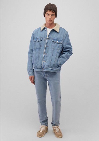 Zander Classic Denim Suni Kürklü Açık Mavi Jean Ceket 0111214-88554