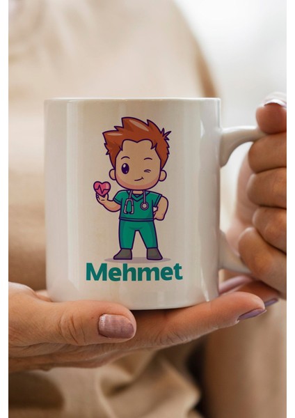 Doktor Yılbaşı Hediyesi Kişiye Özel Kupa Bardak