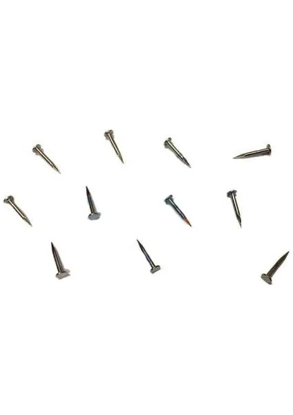 Klips, Menteşe, Ayağı Çivisi 9mm Çelik - Nikel 10GR - Lisinya