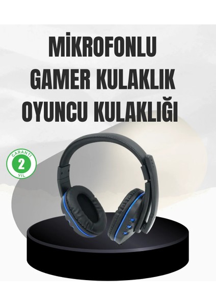 Stereo Oyun Kulaklığı – Güçlü Bas, Mikrofonlu ve Konforlu Tasarım