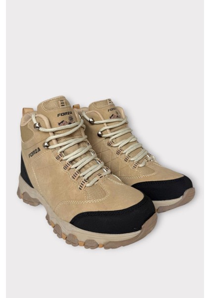 Unısex Soğuk Geçirmez Fermuarlı Trekking & Outdoor Bot Bej modelleri
