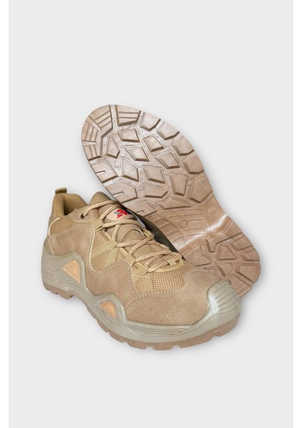 Kışlık Taktikal Su Geçirmez ve Kaymaz Taban Erkek Trekking & Outdoor Bot Bej