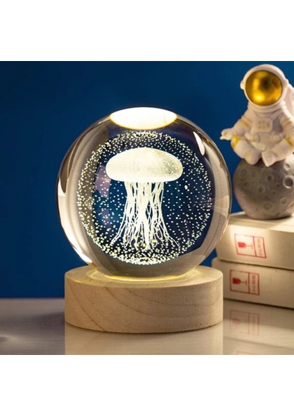 Deniz Anası Işıklı Cam Küre ( Lisinya )