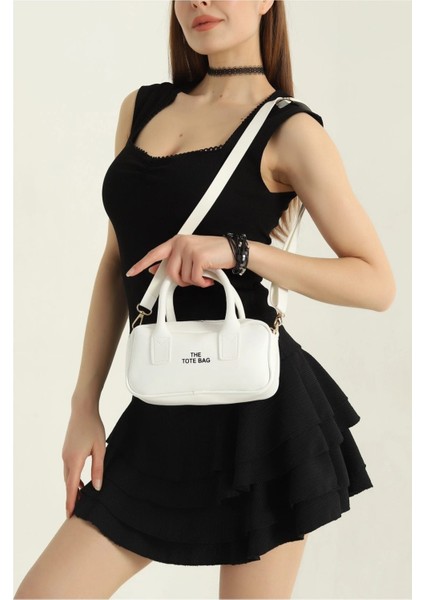 Yazı Detaylı Kadın El ve Omuz Çantası fiyatları