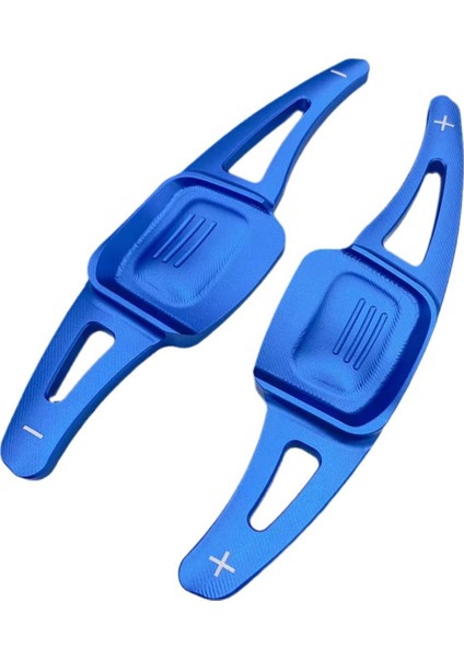 2018 2019 Için 2020 2021 Volkswagen Golf Touareg cc Direksiyon Simidi Dönüşüm Vardiya Kürekleri Uzun Mavi (Yurt Dışından)