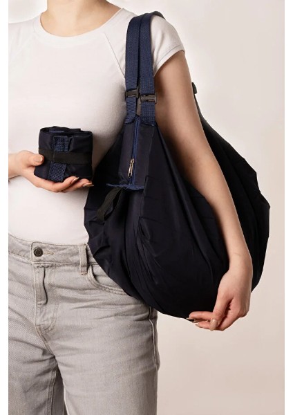 Lacivert Katlanabilir Seyahat Çantası