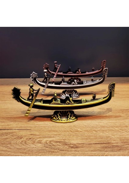 Metal Dekoratif Venedik Kayık ( Lisinya )