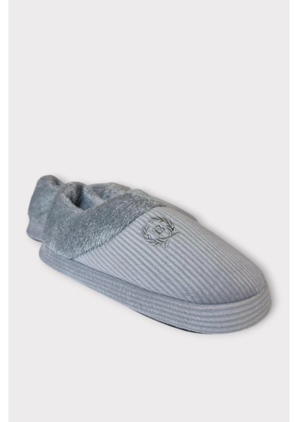 Erkek Hafif Kaydırmaz Taban Ev Ayakkabısı Panduf Gri fiyatları