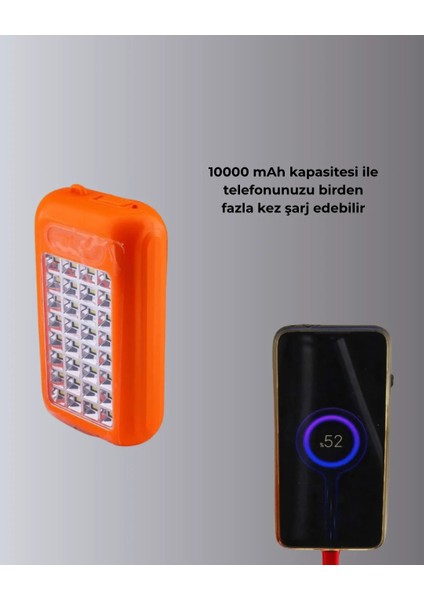 Gold Silver GS-875 Güneş Enerjili Powerbank ve 32 LED Işıldak modelleri