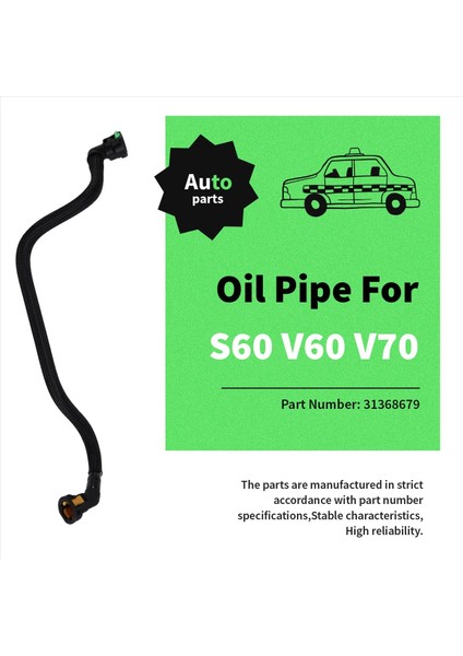 31368679 Şanzıman Radyatör Yağ Boru Dalga Kutusu Yağ Borusu Volvo S60 S80L XC70 XC60 V60 V70 (Yurt Dışından) fırsatları