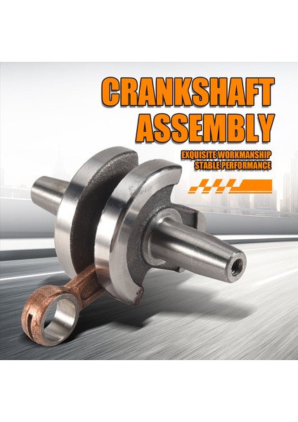 47CC 49CC Mini Cep Bisikleti Için 44MM Krank Mili Bağlantı Çubuğu Montajı Yarım Daire Krank Mili Motor Parçaları Aksesuarları (Yurt Dışından) indirimleri