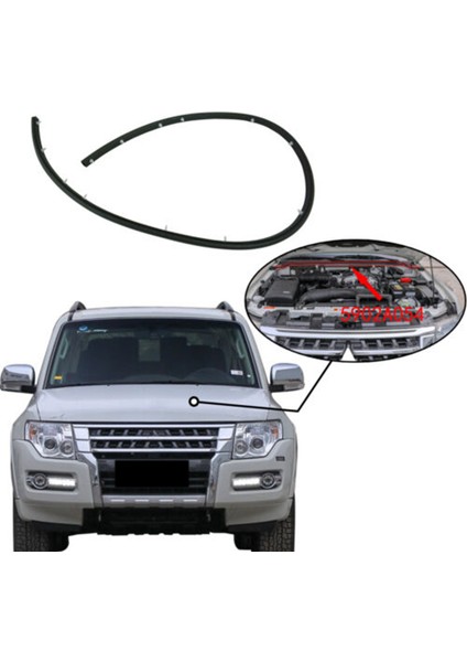 Araba Hood Kauçuk Mühür Bonnet Strip Vücut Yan Kauçuk Klipsler Pajero Montero Shogun V93 V97 V98 V95 2007-2020 5902A054 (Yurt Dışından) indirimleri