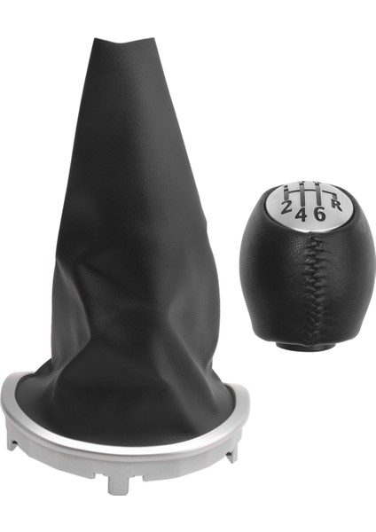 Renault Clio Iıı 2005-2012 Için 6 Vitesli Vites Değiştirme Düğmesi ve Vites Çizme Çerçevesi (Yurt Dışından)