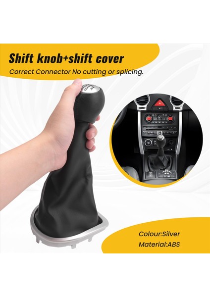 Renault Clio Iıı 2005-2012 Için 6 Vitesli Vites Değiştirme Düğmesi ve Vites Çizme Çerçevesi (Yurt Dışından) fırsatları