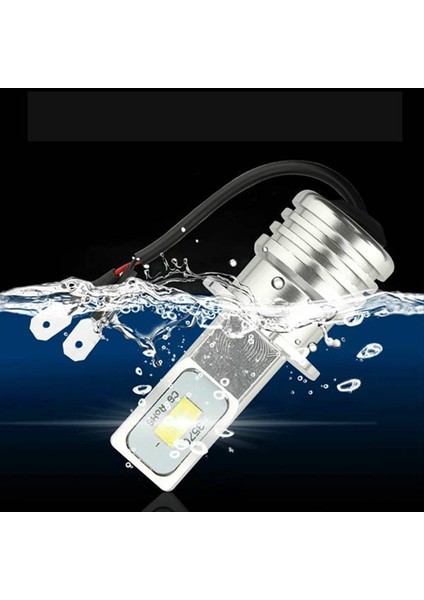 4 Adet H3 Süper Parlak LED Ön Far Sis Lambası Sürüş Lamba Ampulü Kiti 6000K Beyaz 10W (Yurt Dışından)