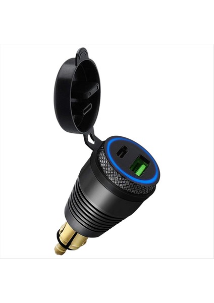 Motosiklet Dın Fişi Su Geçirmez Şarj Cihazı Qc3. 0 USB Şarj Aleti ve Tip C 30W Güç Teslimat Adaptör Soketi (Yurt Dışından) indirimleri