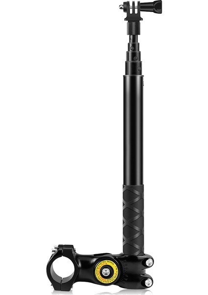 Motosiklet Bisiklet Gidon Fikstür Telefon Kamera Yatağı Braketi Adaptörü ve Monopod Standı Insta 360X3 / Bir X2 / Bir R (Yurt Dışından)