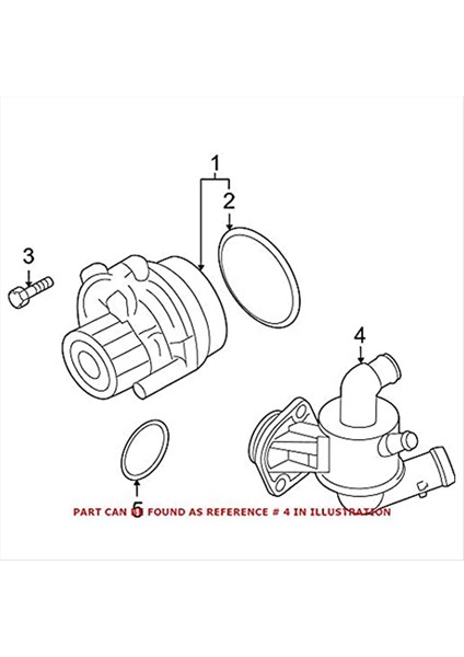 Termostat Muhafaza Soğutma Sistemi Outlet Boru Muhafazası Termostat Montajı 03L121111AC Skoda Audi A3/s3 Passat cc (Yurt Dışından) fırsatları