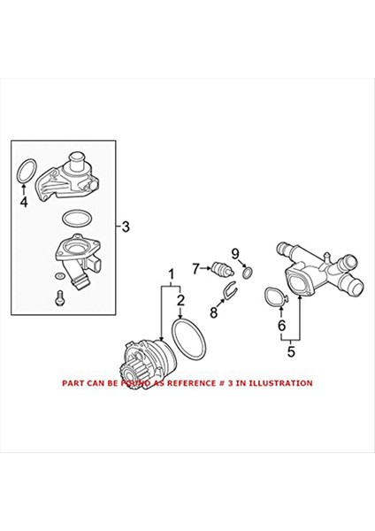 Termostat Muhafaza Soğutma Sistemi Outlet Boru Muhafazası Termostat Montajı 03L121111AC Skoda Audi A3/s3 Passat cc (Yurt Dışından) indirimleri