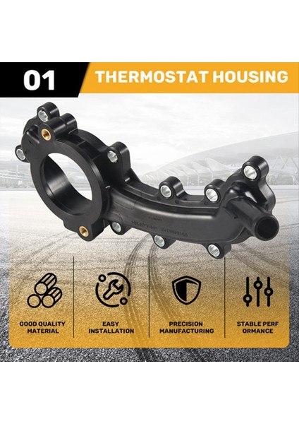 2pcs 5184653AD Termostat Muhafaza Su Çıkışı Chrysler Için 300 2014-2017 5184653A 5184653AF 5184653 Araç Aksesuarları (Yurt Dışından) fırsatları